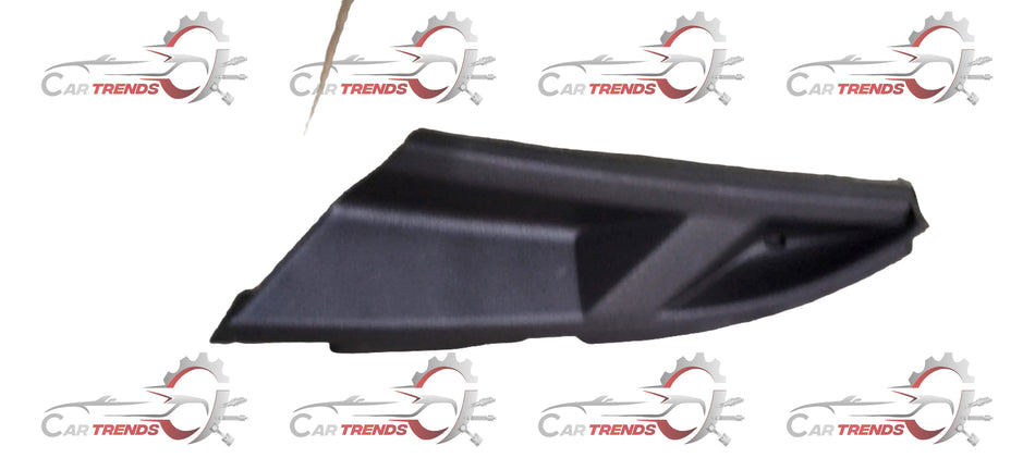 CarTrends hood hinge cover for Amaze left side, close-up view of the spare part with mounting details.