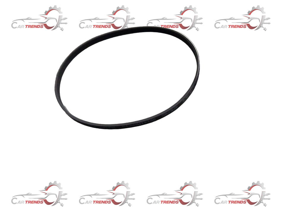 Maruti Suzuki V-belt set with four belts, model 95141M68K10, showing the rubber V-belts for automotive engine components