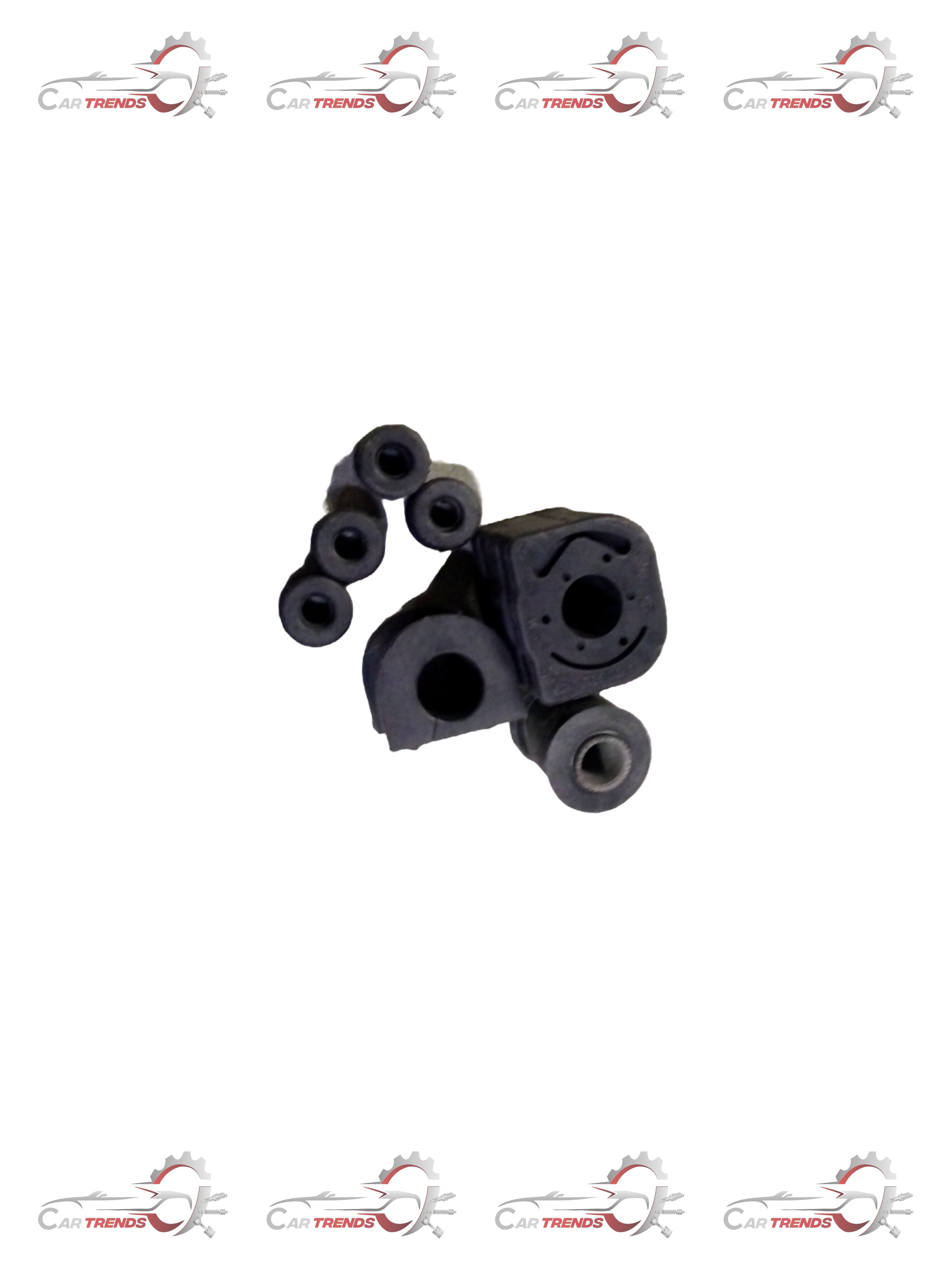 TATA Indica front suspension bush kit with multiple rubber and metal components for vehicle stability and ride comfort.