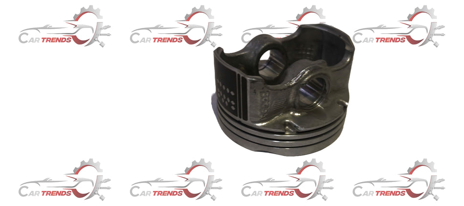 Maruti Suzuki piston part 12111M81R10, metallic engine component with detailed surface, for automotive engine repair.