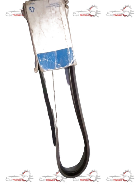 General Motors V belt AVEO J96610563 showing the black rubber belt with ribbed design for automotive engine accessories.