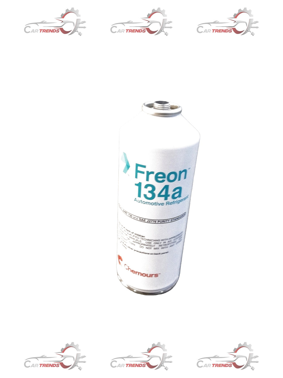 SKF Freon 134a automotive refrigerant lubricant container with label visible in the image.