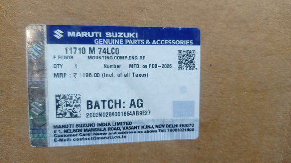 MARUTI SUZUKI MOUNTING COMPENG RR 11710M74LC0 11710M74LC0 - Front view