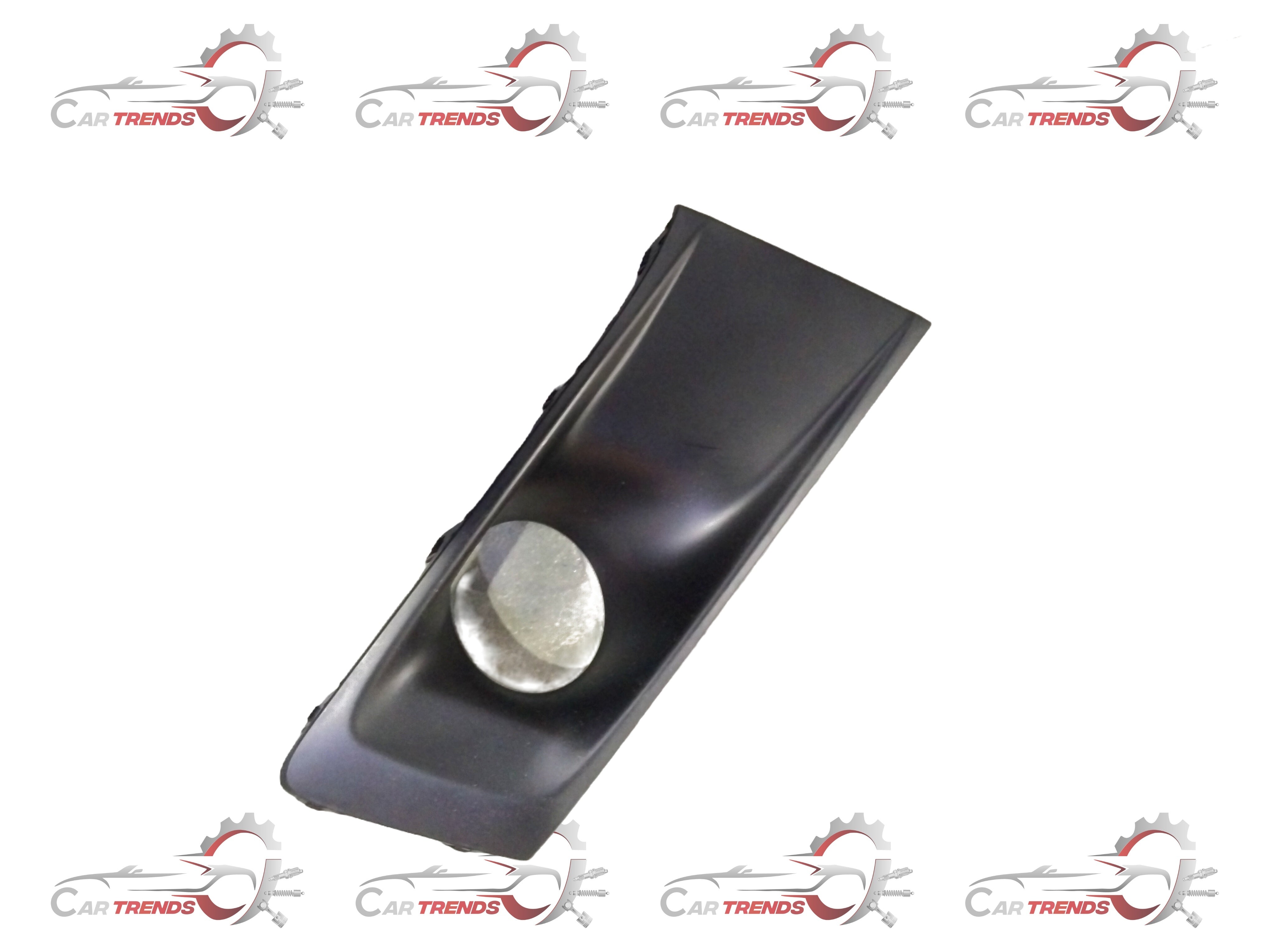 Maruti Suzuki fog lamp bezel front 71761M82P105PK, close-up view showing the black plastic frame and mounting details