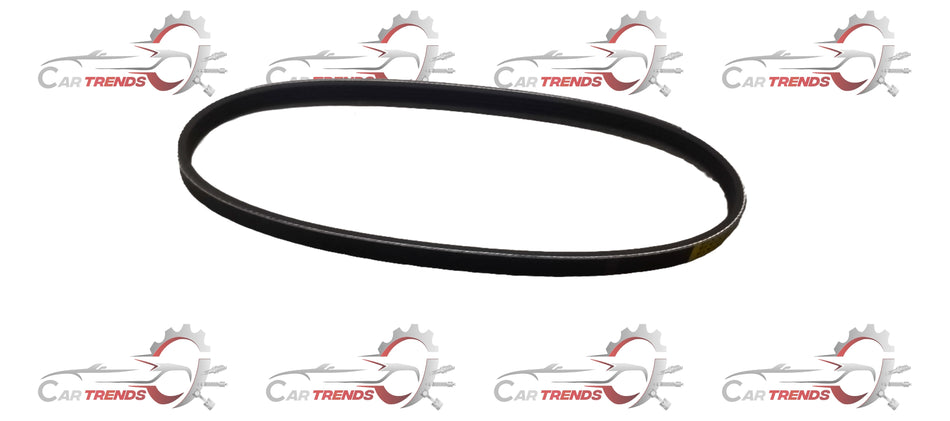 CarTrends belt water pump spare part 17521M61A10 shown in the image, featuring metal components and pulley system.