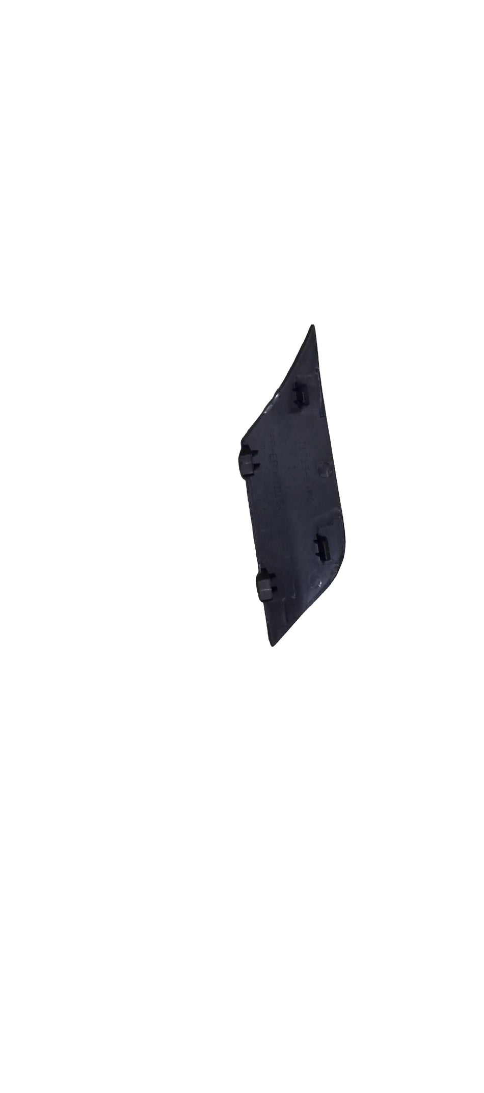Maruti Suzuki COVERFRONT bumper cap 71713M64R005PK, close-up of the black plastic car bumper cover with mounting details.