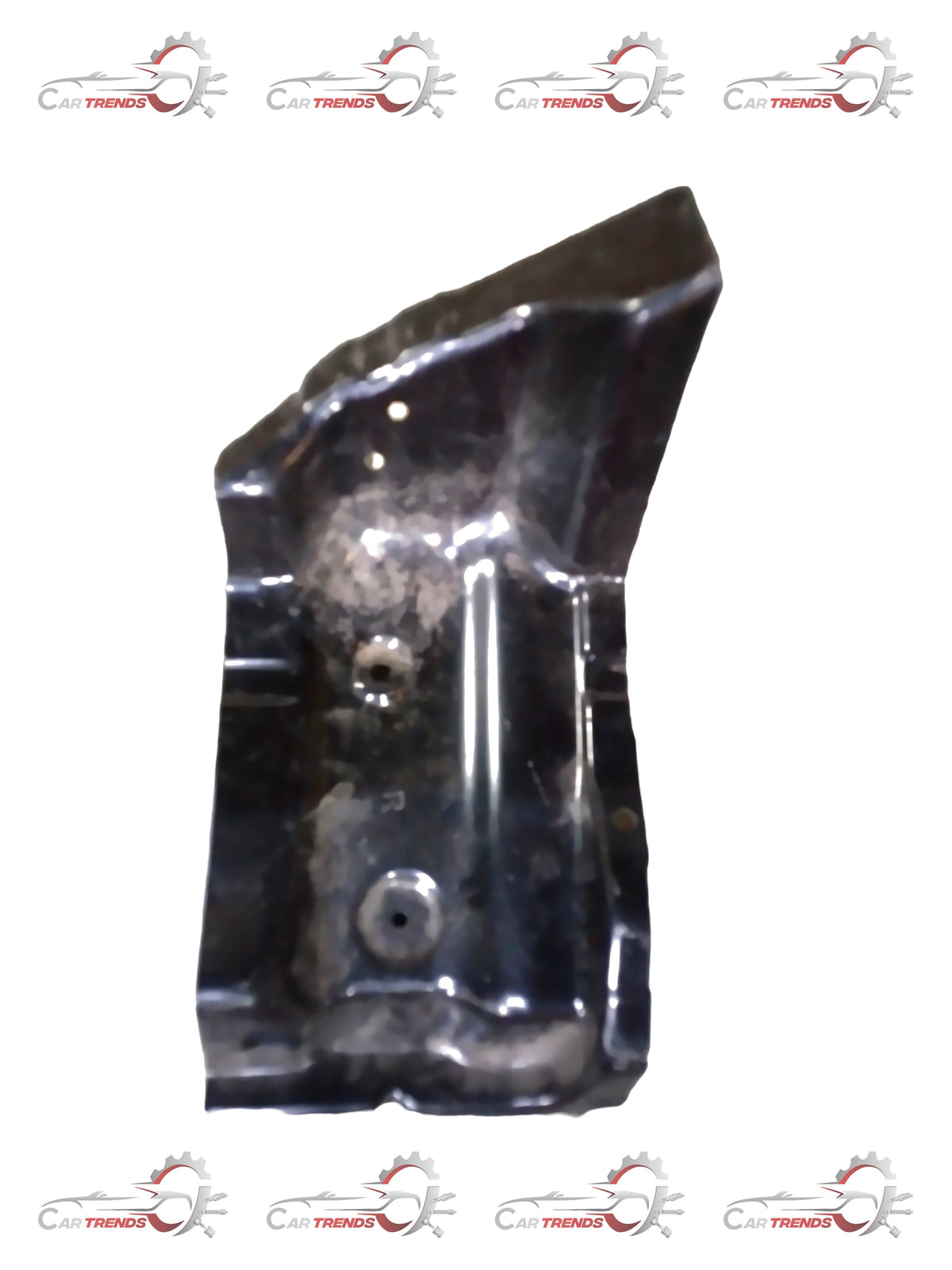 General Motors reinforcement front lower wheel panel J96846306, close-up image showing metal part with mounting points.