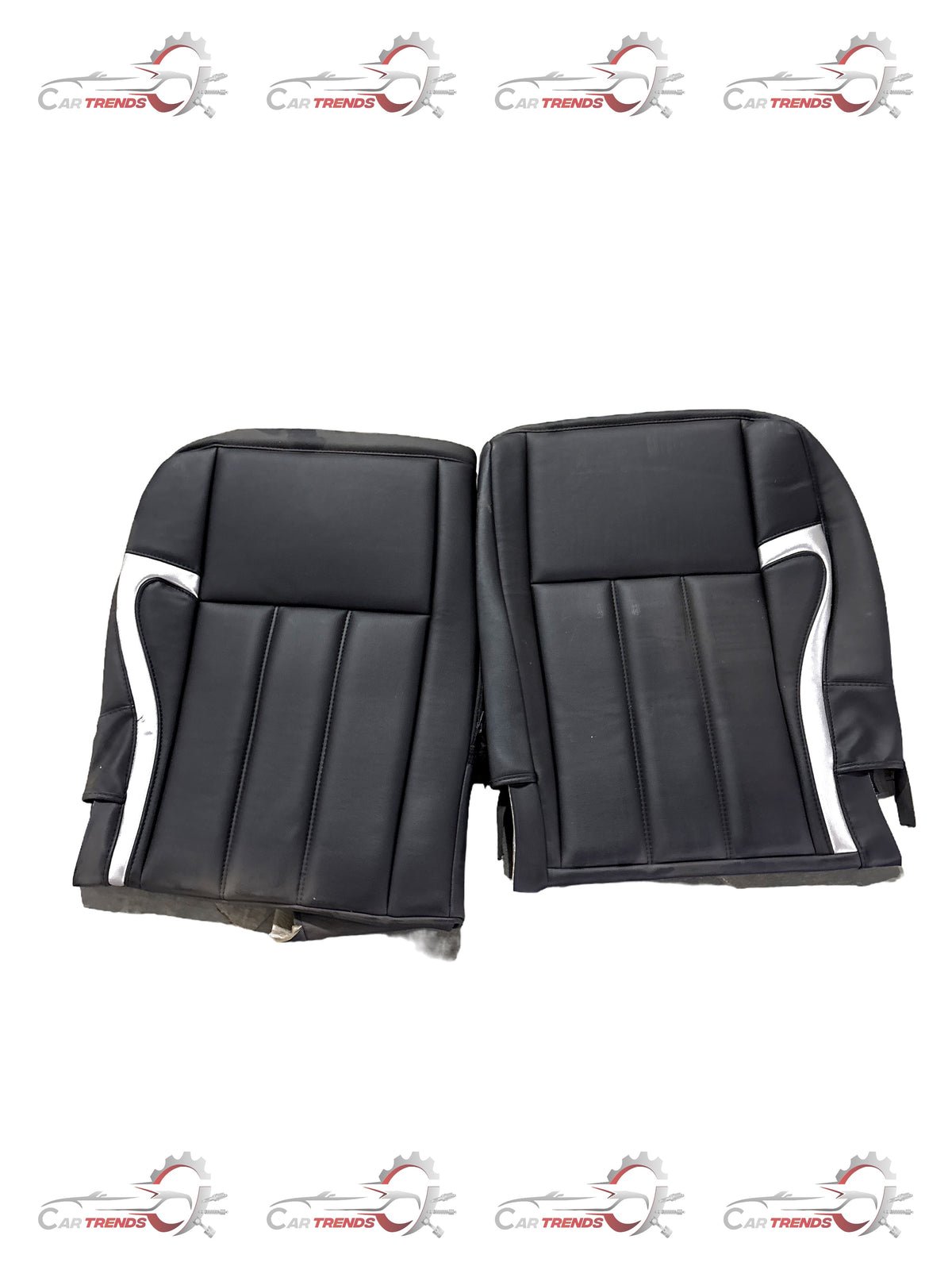 HONDA KIT SEAT COVER PVC WITH SILVER STRIPES 08P32TSC710A 08P32TSC710A - Front view