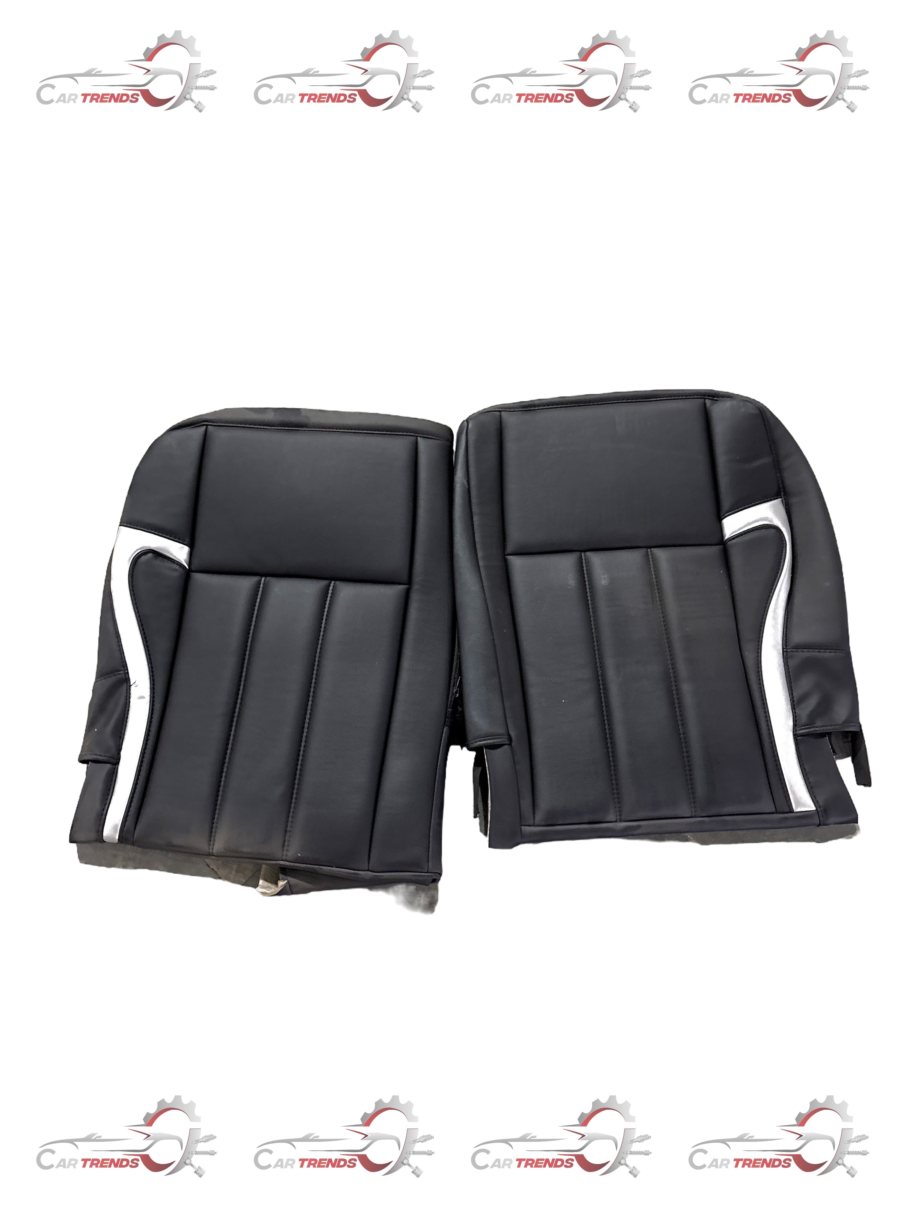 HONDA KIT SEAT COVER PVC WITH SILVER STRIPES 08P32TSC710A 08P32TSC710A - Front view