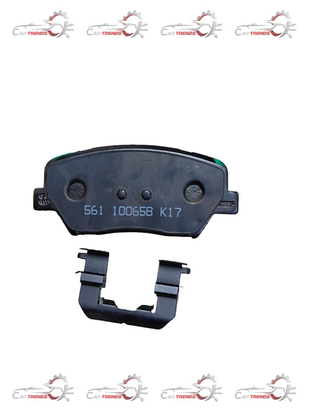 Hyundai Creta front brake pad by CarTrends, showing the metal and friction material for effective braking.