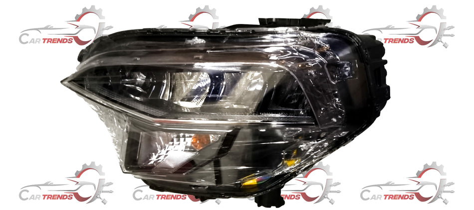 Hyundai headlamp assembly left side with clear lens and reflective interior for Hyundai vehicles.