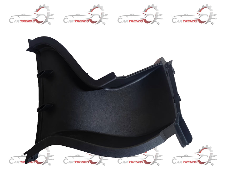 Hyundai Aura front bumper air duct on the left side, CarTrends replacement part, showing the vent and duct details.