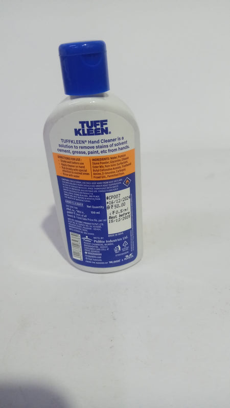 PIDILITE TUFF KLEEN HAND CLEANER 100 ML BTL FTW801310100P2P FTW801310100P2P - Front view