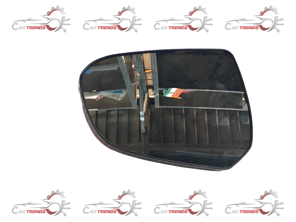 Hyundai mirror glass I 10 Grand RH side for Hyundai I 10 Grand vehicle, showing the reflective mirror surface and side view.