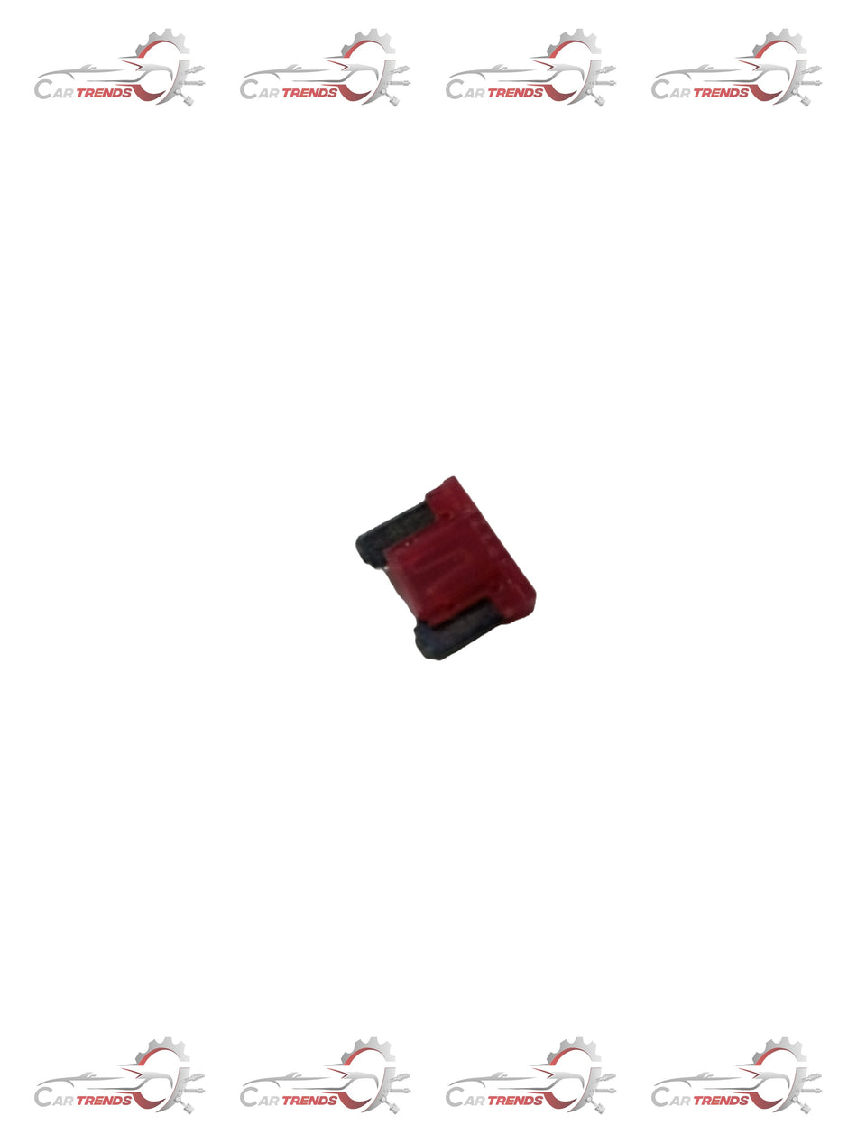 Honda Blade Fuse 10A, low amperage fuse for Honda vehicles, shown in close-up with clear view of metal contacts and plastic casing.