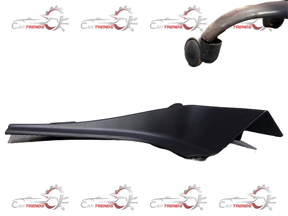 Maruti Suzuki garnish cowl top side left wagon R 72342M70K025PK, close-up of the black plastic exterior part.