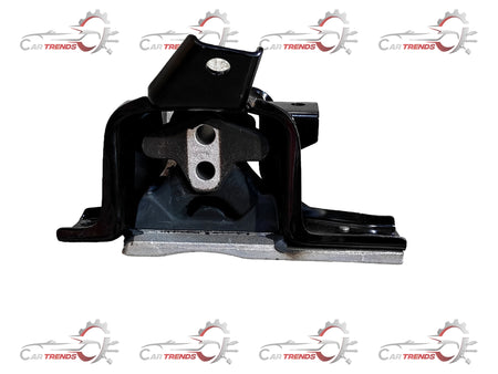 Hyundai Grand i10 transmission mounting with metal bracket and rubber insulator, shown in a close-up view.