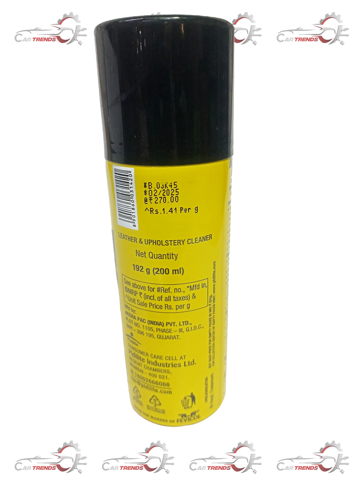 PIDILITE MOTOMAX LEATHER UPHOLSTER CLEANER-[200 M FMN808520100P2P FMN808520100P2P - Back view