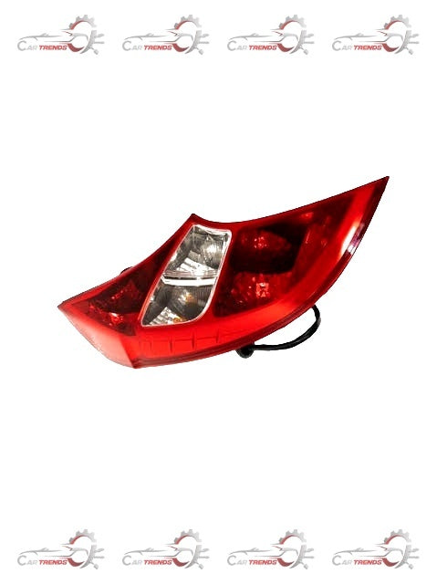 Hyundai rear combination lamp assembly for the left side, showing the clear and red lens sections on the car's rear light.