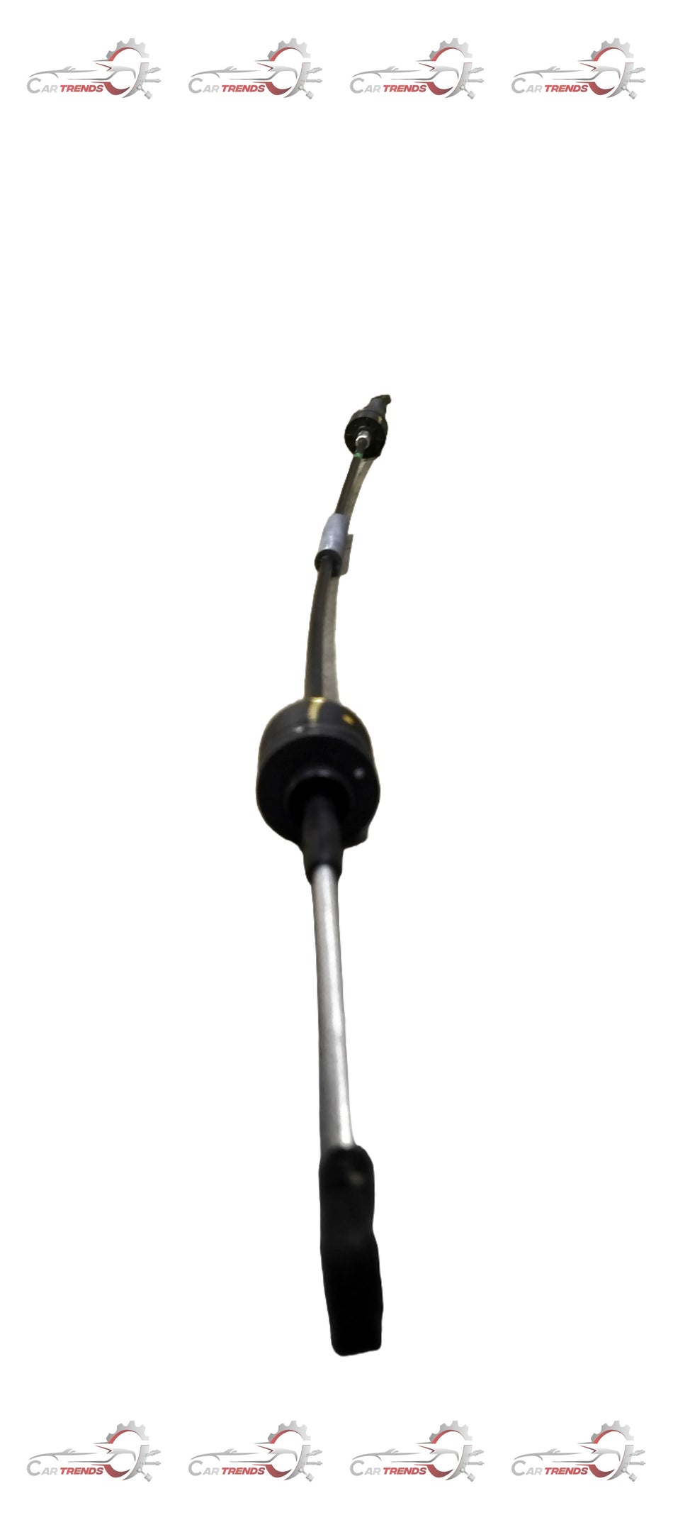 Maruti Suzuki gear selector control cable assembly with black plastic and metal components, used in vehicle gear shifting system.