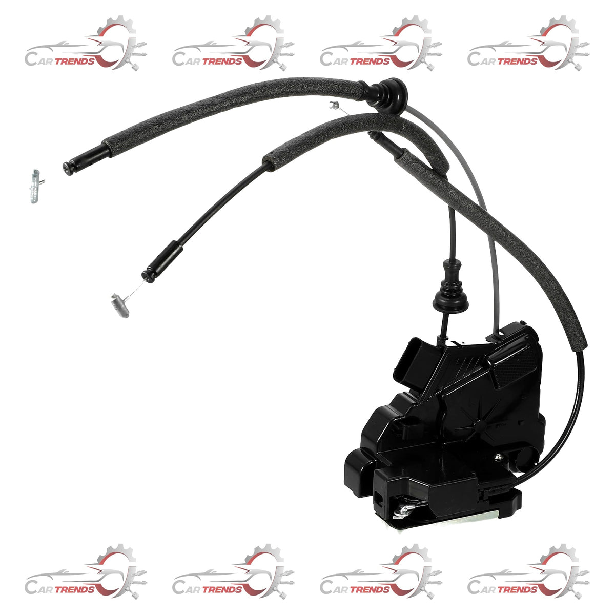 Hyundai Creata Alcazar left rear door latch, automotive part with metal latch mechanism and mounting components.