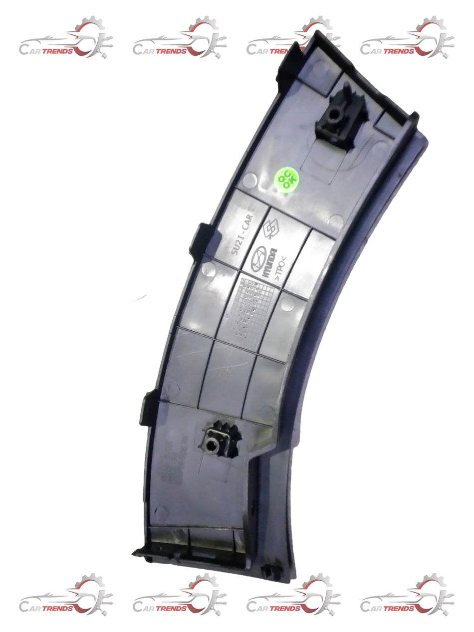 Hyundai Alcazar first generation rear bumper bracket, right side, CarTrends replacement part, shown in metal finish