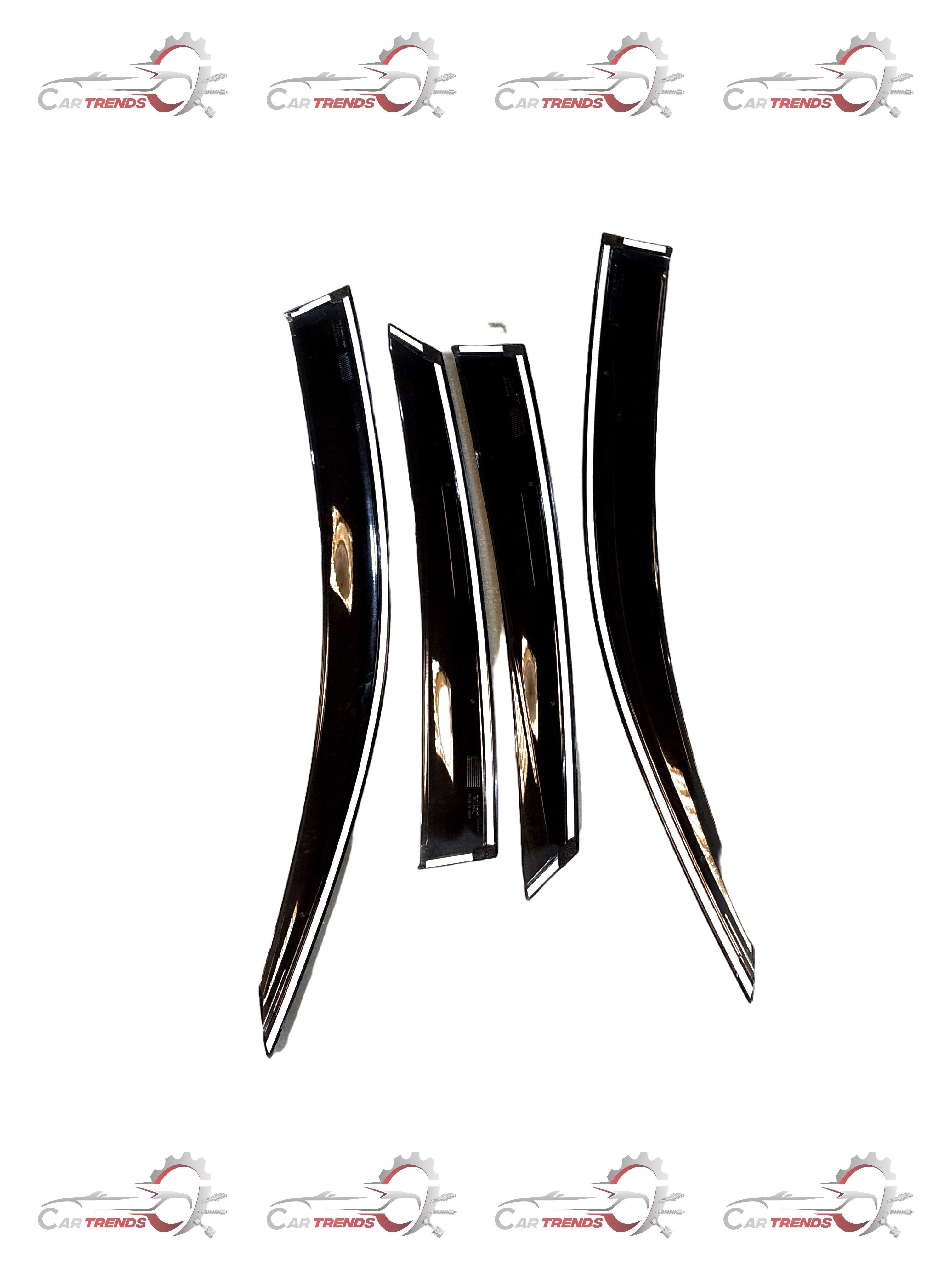 HONDA KIT DOOR VISOR WITH CHROME 08R04TEA700B 08R04TEA700B - Back view