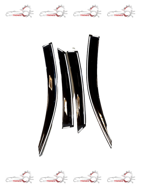 HONDA KIT DOOR VISOR WITH CHROME 08R04TEA700B 08R04TEA700B - Back view