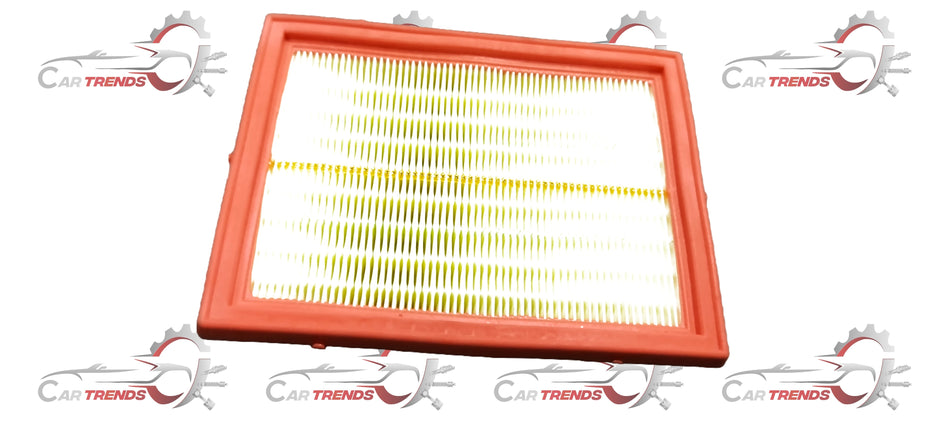 Ford Fiesta 1st Gen air filter by CarTrends, showing the clean rectangular filter element with plastic frame.
