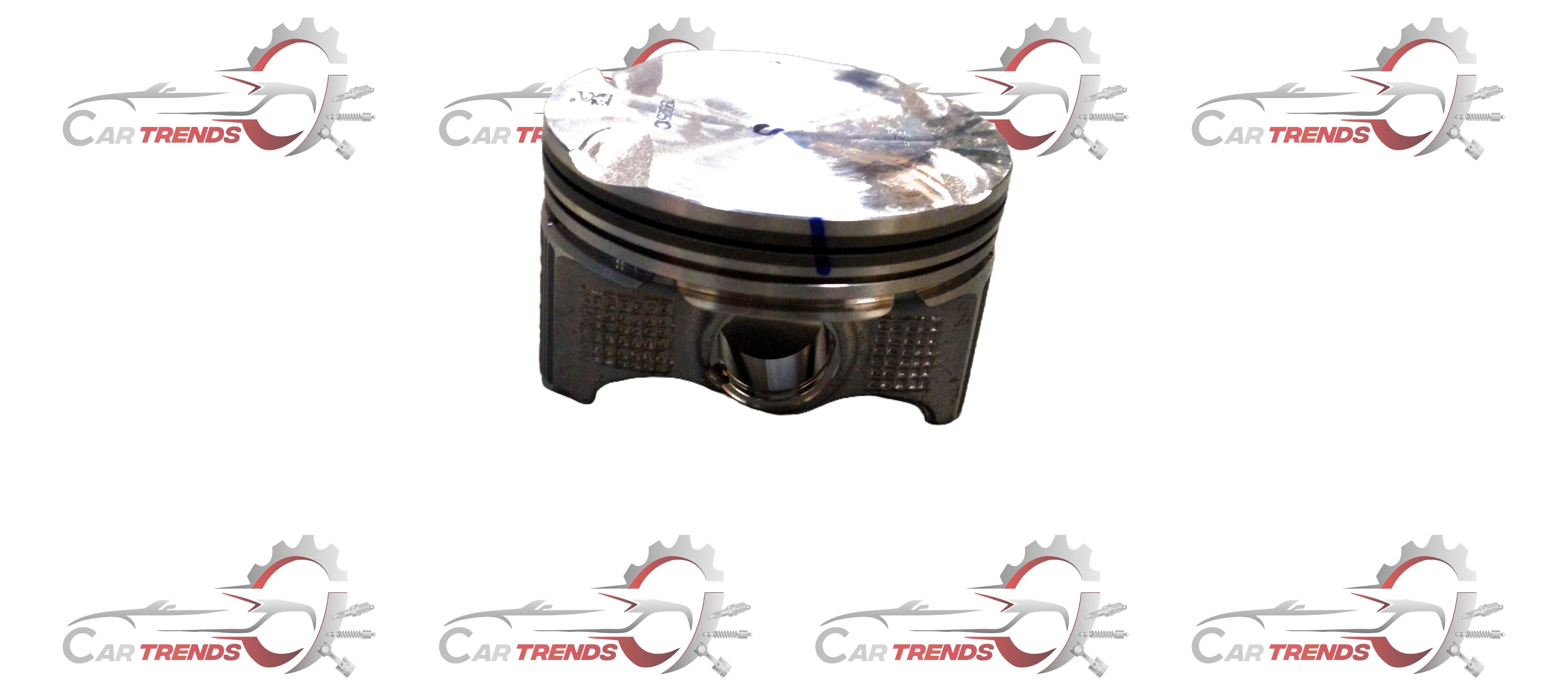 Maruti Suzuki piston 12111M54T00 shown in a clear close-up image, highlighting its metallic surface and detailed construction.