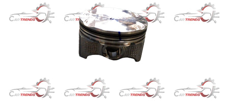 Maruti Suzuki piston 12111M54T00 shown in a clear close-up image, highlighting its metallic surface and detailed construction.