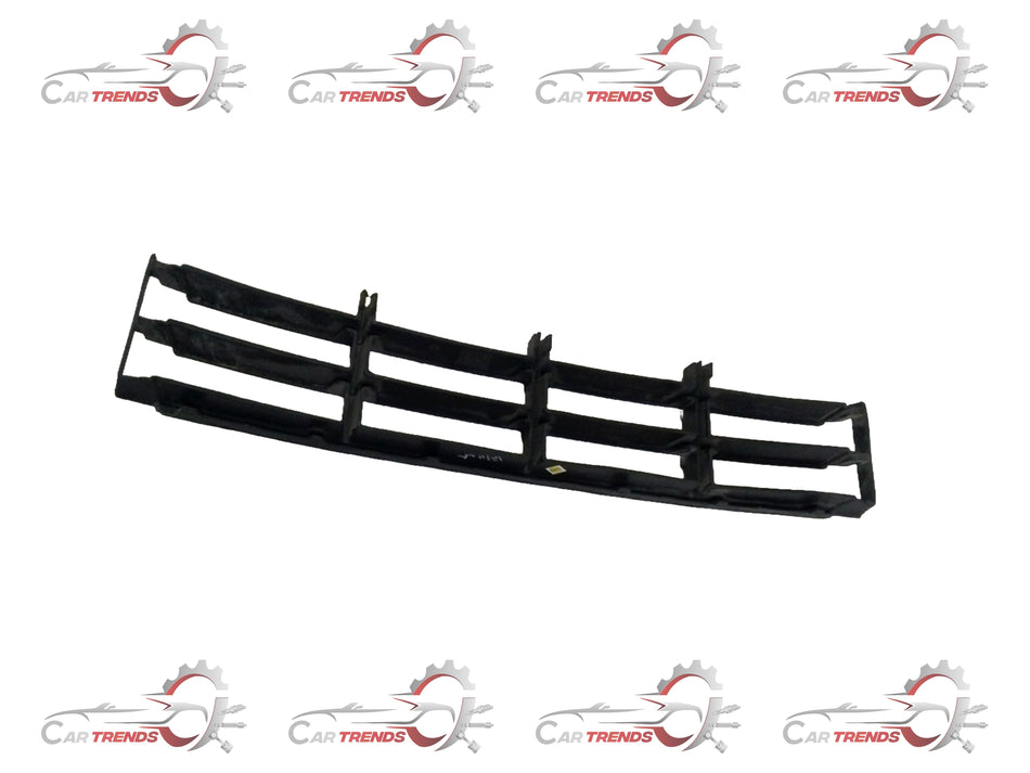 Volkswagen Fabia lower grille in black, with chrome accents, designed for a precise fit on the vehicle's front bumper.