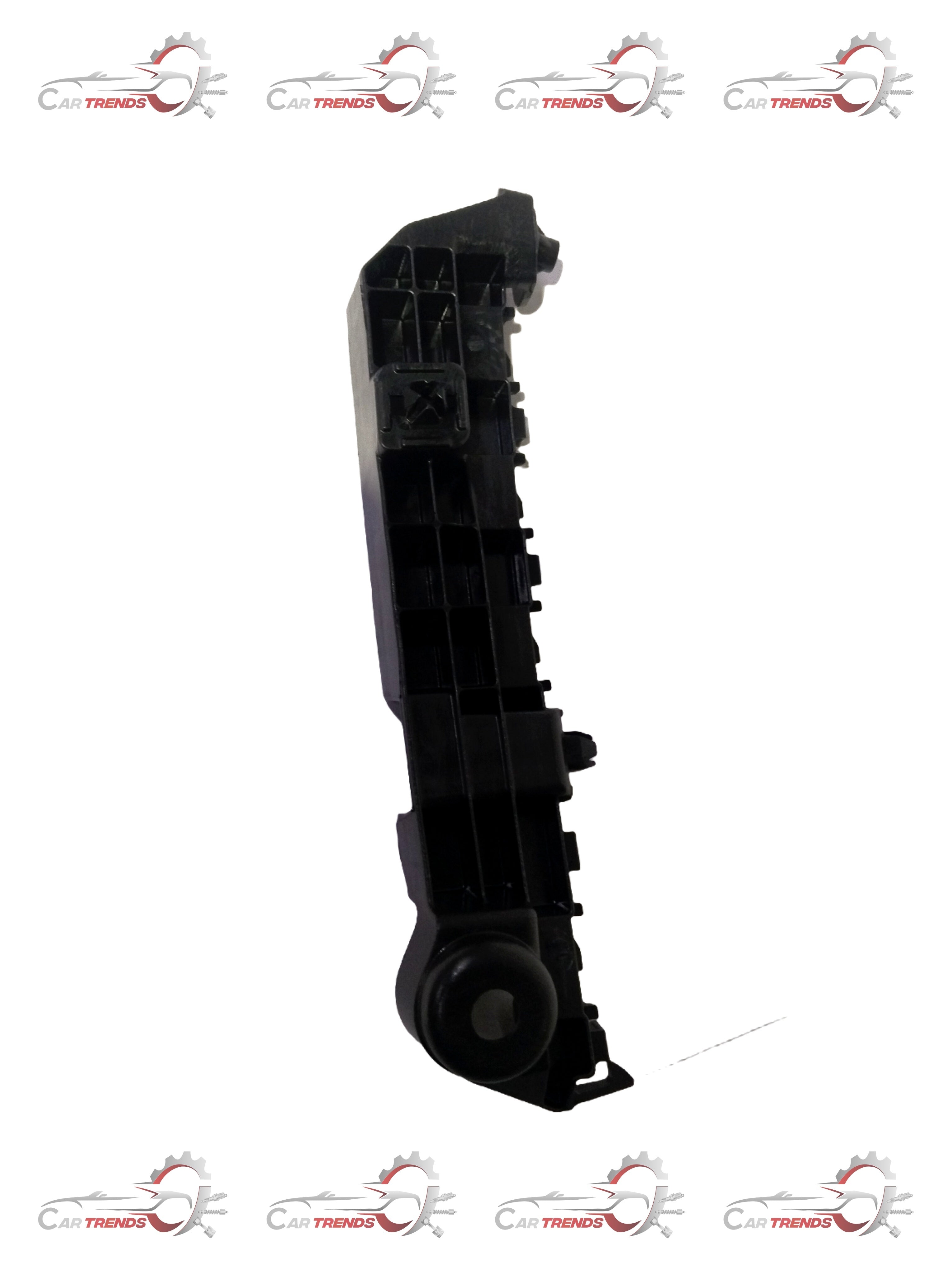Maruti Suzuki HOLDERFR bumper side part, black plastic component for vehicle repair or replacement.