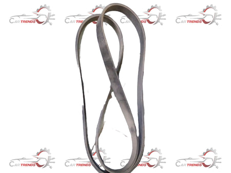 General Motors belt for Cruze J55563925, showing the black automotive serpentine belt with textured surface and molded grooves.