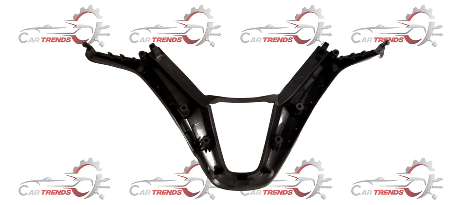 CarTrends steering wheel garnish for Jazz, close-up view showing the sleek, durable trim piece designed to fit the vehicle's interior.
