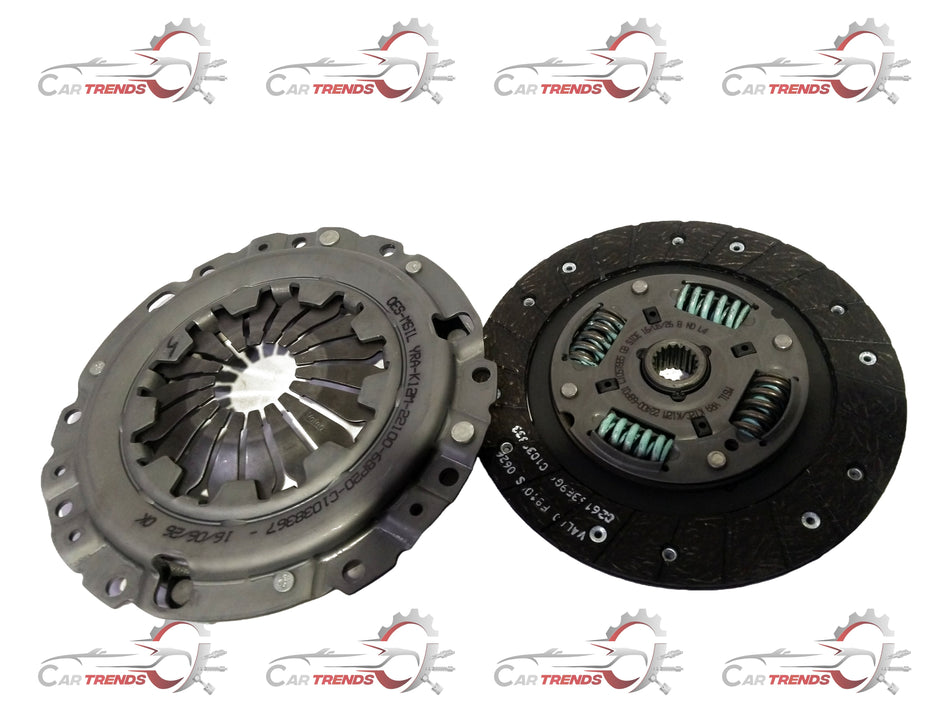 Maruti Suzuki clutch set including clutch plate and pressure plate for Baleno petrol engine, shown in a detailed automotive image.