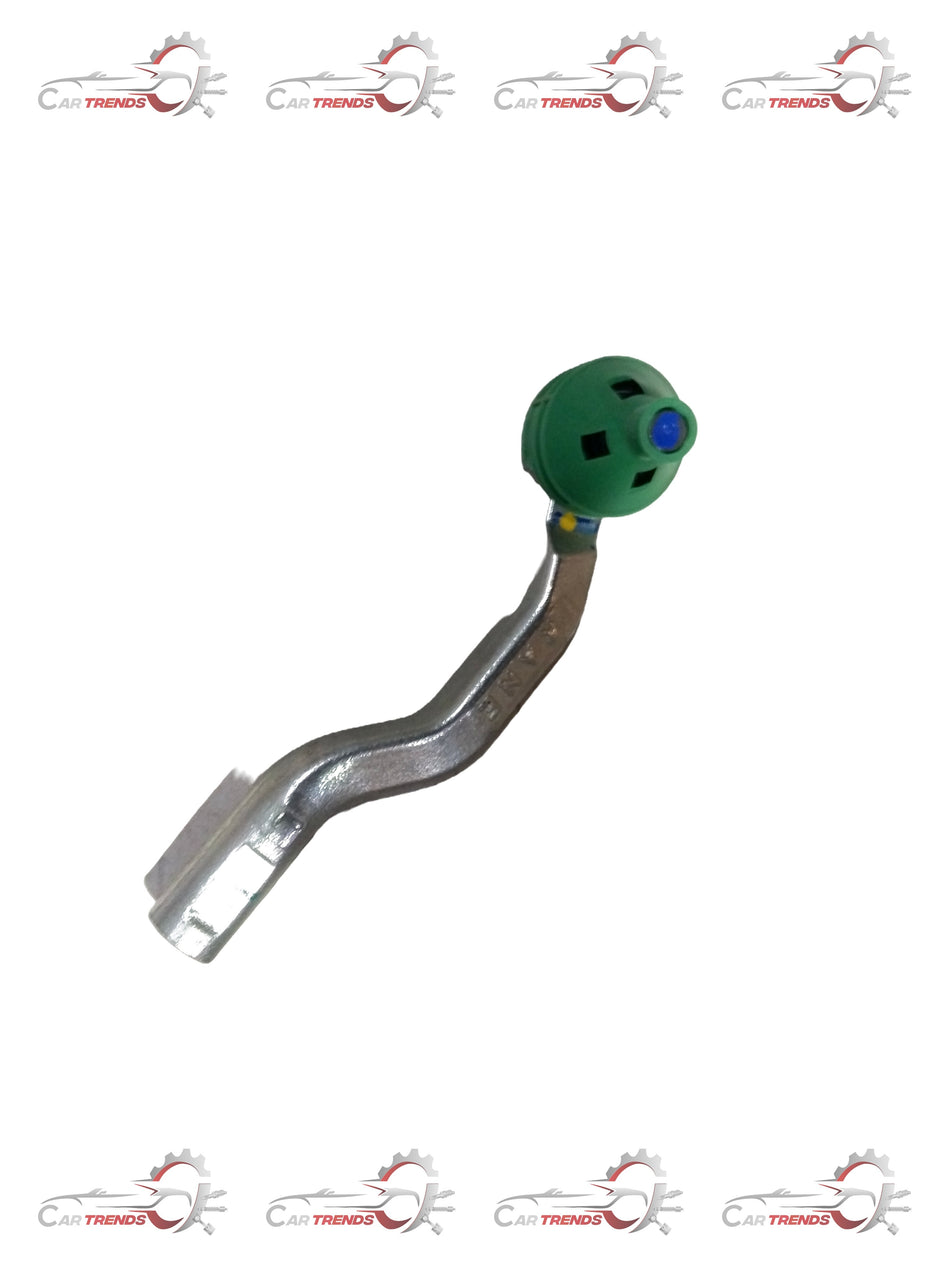 Maruti Suzuki end steering tie rod LH, automotive part in silver with mounting points and brand markings visible.