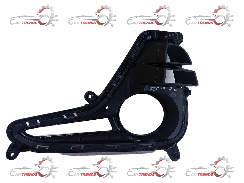Hyundai fog lamp cover for XCENT new model, black plastic with branding and mounting details visible