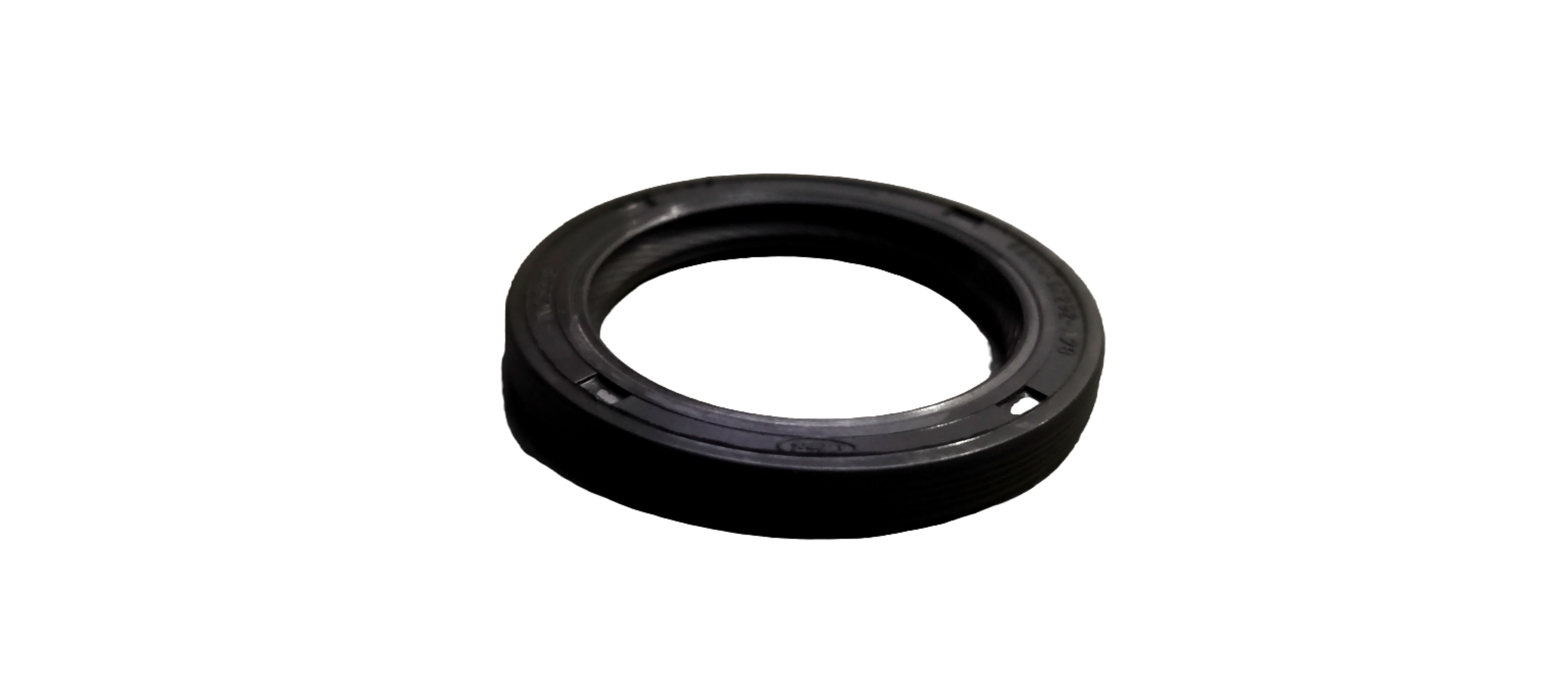 Ford camshaft seal assembly 96MZ6K292A, showing the durable rubber seal with metal casing for engine protection.