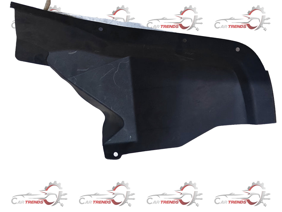 CarTrends rear fender lining for Optra 1.6 left side, showing the black plastic spare part with mounting points.