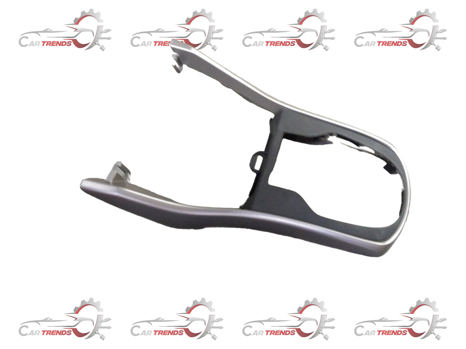 Honda City Type 7 centre console panel, CarTrends spare part, showing the black interior trim with mounting points and design details.