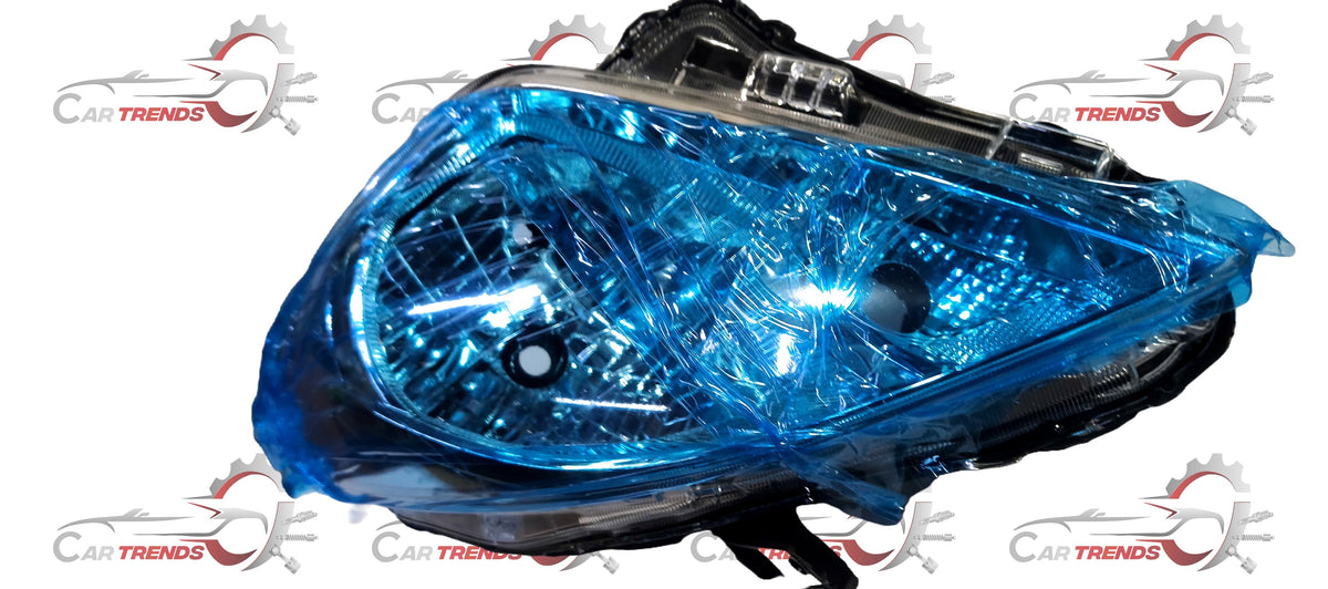 CarTrends HEAD LAMP BALENO LH 35321M68P00 spare part showing the headlamp assembly with bulb and mounting details.