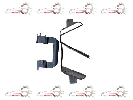 Hyundai CarTrends front brake pad for Creta, showing the metal backing and friction surface in a close-up image.