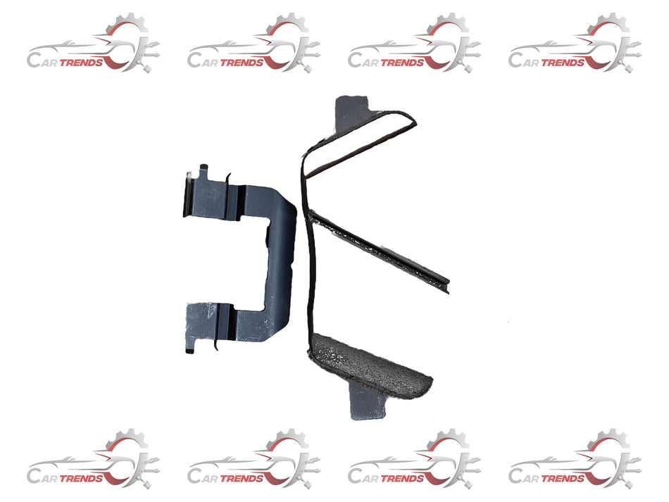 Hyundai CarTrends front brake pad for Creta, showing the metal backing and friction surface in a close-up image.