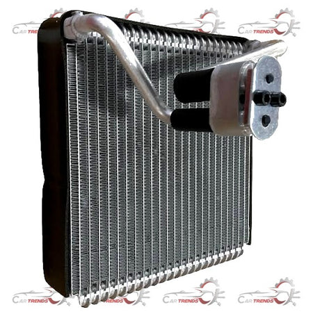 Hyundai I10 cooling coil spare part by CarTrends, showing metallic coil with attached hoses for engine cooling system.