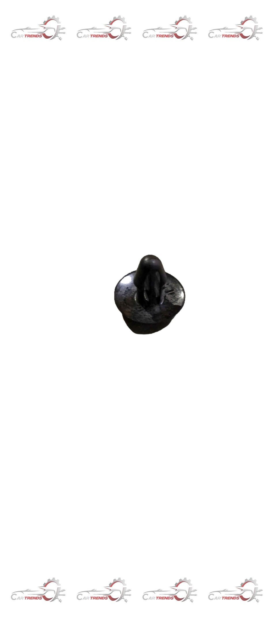 Honda CLIP.HOOD SEAL 91504TBAA01, close-up of the black hood seal clip for Honda vehicles, showing its shape and mounting points.
