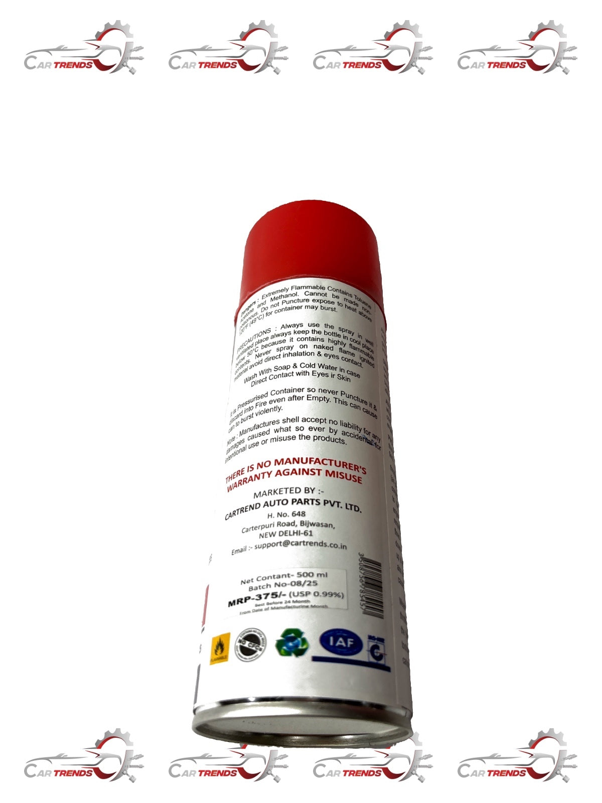CarTrends Carb and Throttle Body Cleaner - CT002 CT002 - Back view