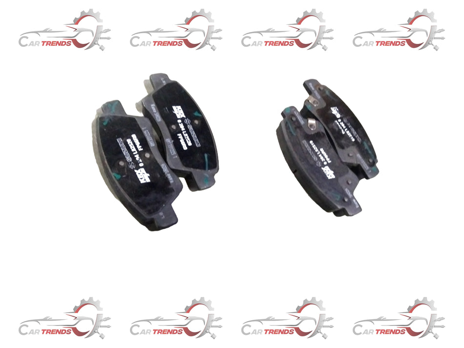 Maruti Suzuki Ignis front brake pad with part number 55810M66R00, showing a close-up of the brake pad's surface and mounting edges.