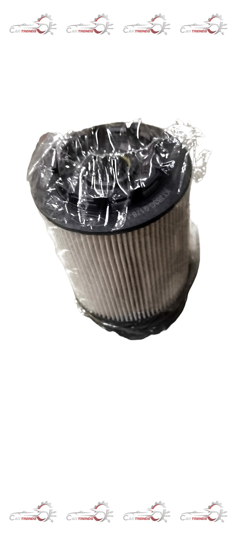 Ford filter part #JB3Z9365C, automotive air or oil filter showing the component with detailed filter media and housing