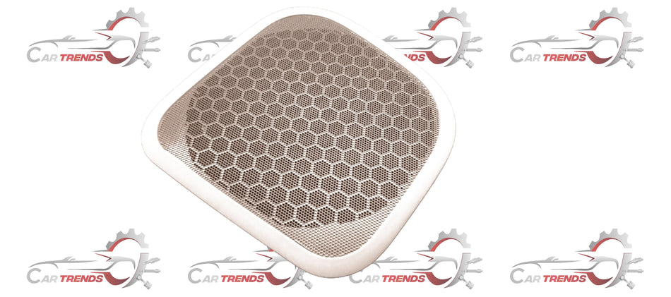 Maruti CarTrends beige rear left speaker cover for Swift Dezire, showing close-up of the car speaker cover on the left side.